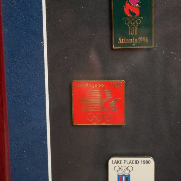 Framed Limited Edition Olympic Games of the USA Pin Set Aminco 2001 #467 of 2002 - Picture 7 of 10
